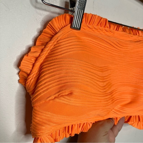 SHEIN textured bikini orange and black size 1XL - Picture 8 of 11